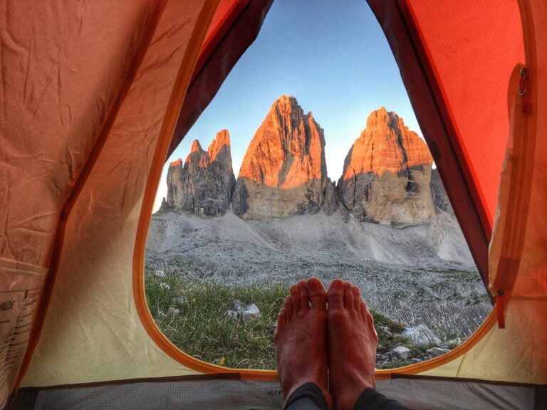 View From Inside a Backpacking Tent